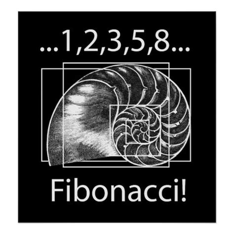 Fibonacci Poster Zazzle Fibonacci Golden Ratio Fibonacci Art