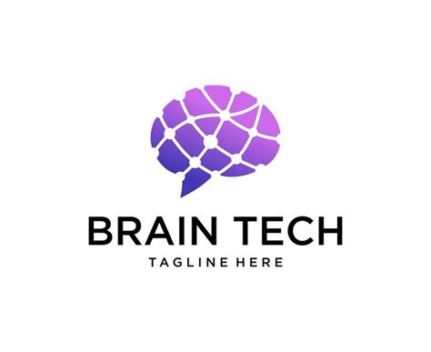 Premium Vector Brain Technology Logo Template Brain Connection Logo