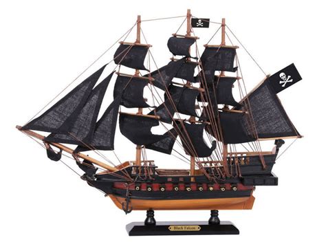 Wholesale Wooden Captain Kidds Black Falcon Black Sails Limited Model