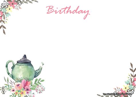 2,000+ vectors, stock photos & psd files. Free FREE Printable Garden Tea Party Invitation Templates ...