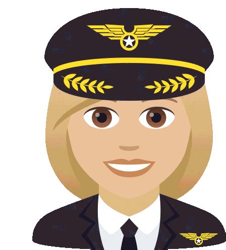 Pilot Joypixels Sticker Pilot Joypixels Plane Captain Discover Share Gifs