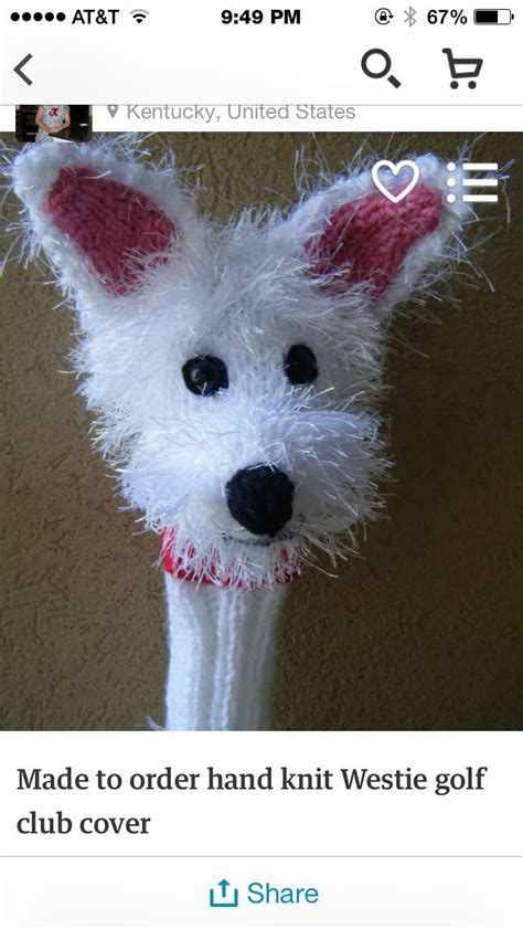 Pin By Kathryn Maughan On Puppies Knit Golf Club Covers Golf Club