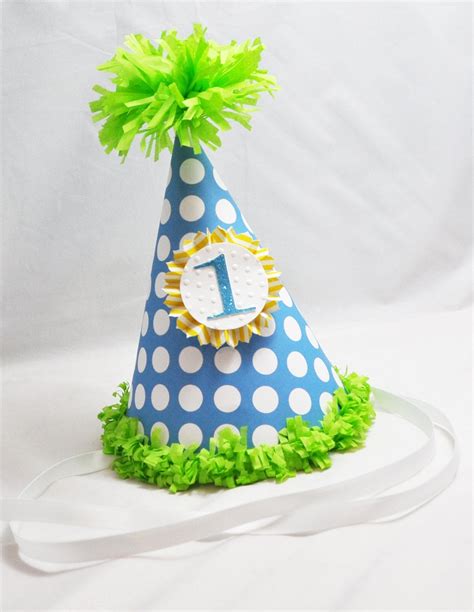 1st Birthday Party Hat Boy By Cardsandmoorebyterri On Etsy