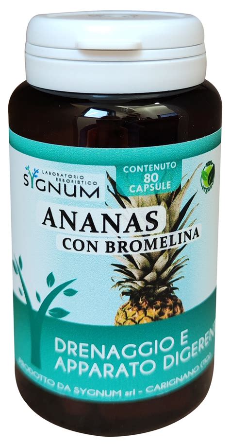 Ananas Con Bromelina Capsule Laboratorio Erboristico Sygnum