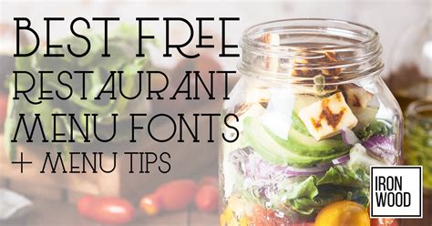 Restaurant Menu Fonts For Free Menu Tips How To Create Your Menu