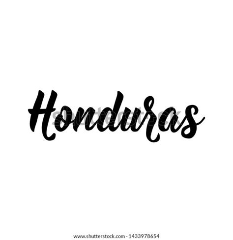 Honduras Lettering Vector Illustration Perfect Design Stock Vector