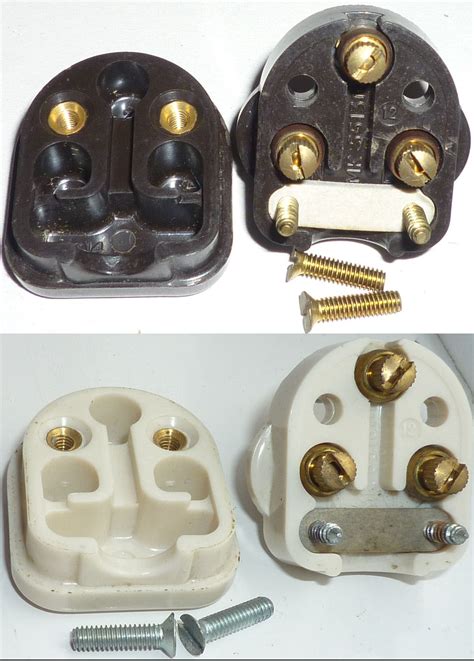 1960 70s Mk Bakelite 2a 3pin Plug Bs546 No Integ Fuse 1 Ivorine White