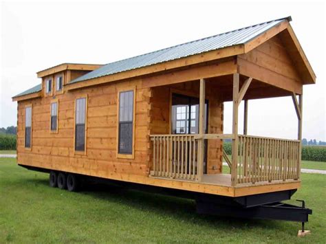 Small Log Cabins With Lofts Tiny Log Cabin Home On Wheels