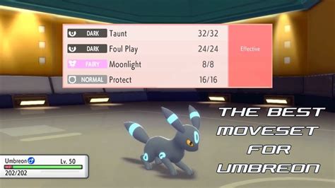 The Best Moveset Competitive For Umbreon Foul Play Style Youtube