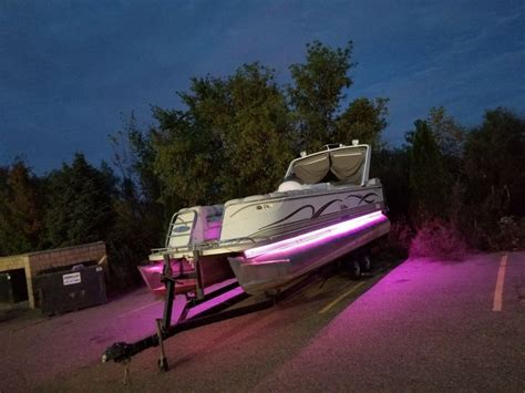 Rigid Aluminun Rgbw Led Strip Pontoon Boat Done In Michigan