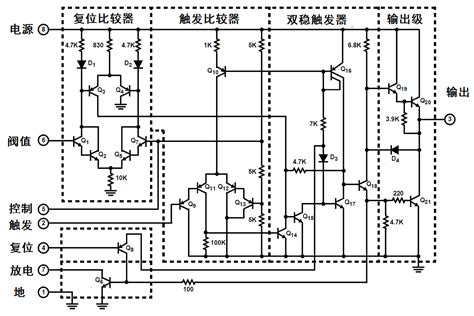 Ne555内部电路原理图方框图电路图电子工程世界
