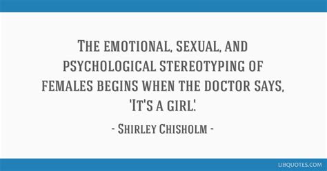 the emotional sexual and psychological stereotyping of