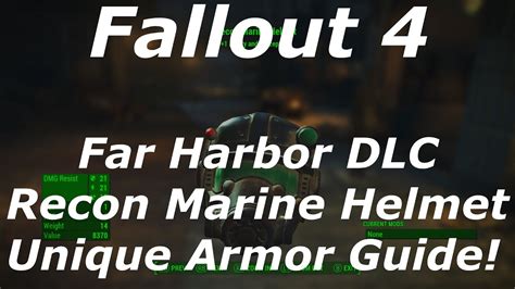 Fallout 4 Far Harbor Dlc Recon Marine Helmet Unique Armor Location