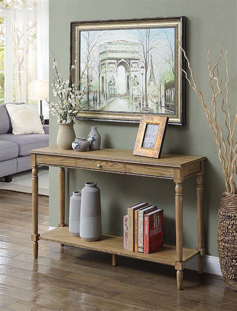 Convenience Concepts French Country Console Table With Drawer And Shelf
