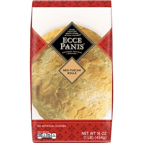 Ecce Panis® Stone Baked Neo Tuscan Boule Bread 16 Oz Bag Breads