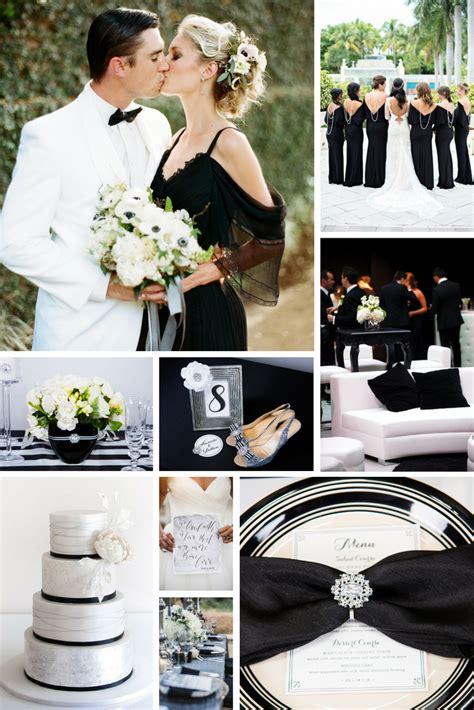 Black And White Wedding Inspiration White Wedding Theme Wedding