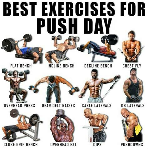 It S Push Day In 2020 Push Workout Pull Day Workout Push Pull Workout