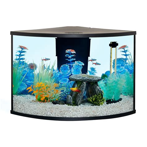 Top Fin Corner Tank Aquarium Starter Kit Gallon Fish Starter