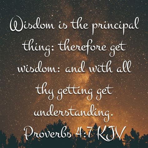 An Image With The Words Wisdom Is The Principals Thing There Are Get