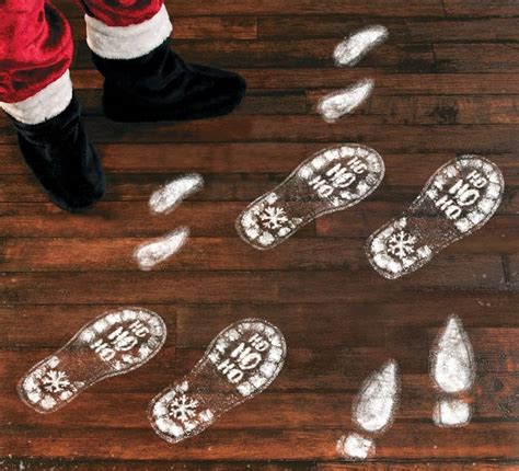 Christmas Footprints Floor Clings Stickers 7 Gadgets