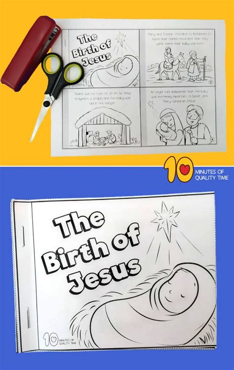 The Birth Of Jesus Mini Book Birth Of Jesus Mini Books Jesus Story