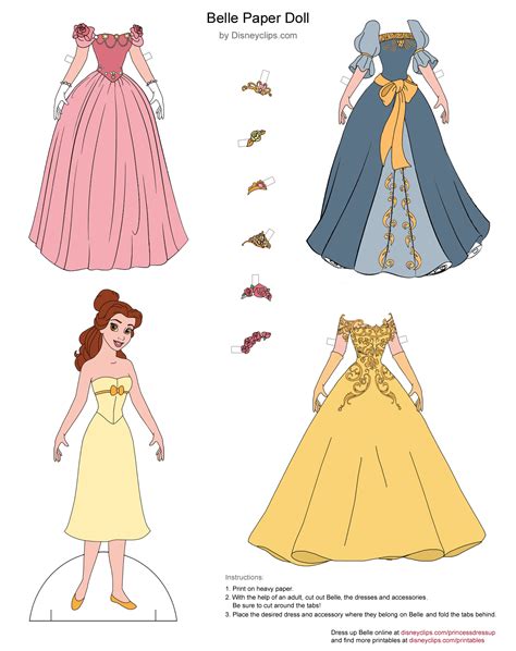 Disney Princess Printable Paper Dolls Discover The Beauty Of