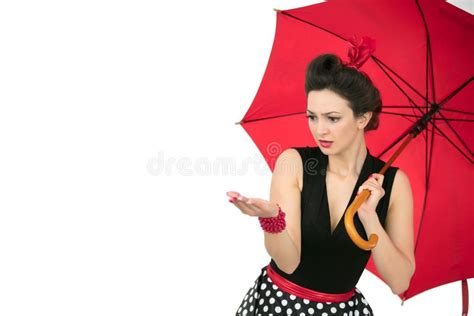 Beautiful Woman In Pin Up Style Stock Photo Image Of Caucasian