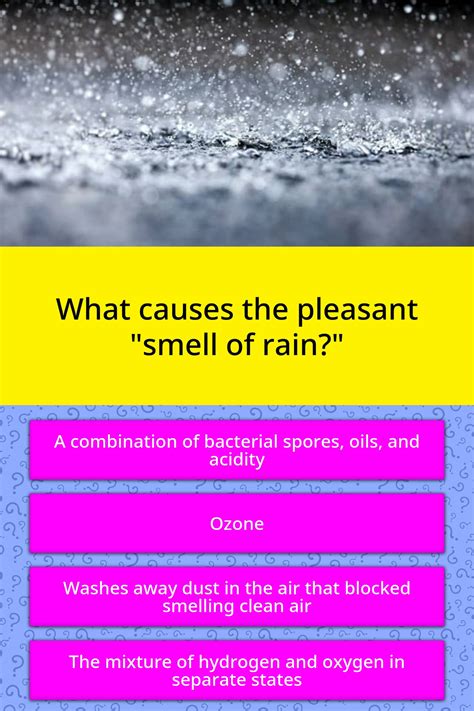 What Causes The Pleasant Smell Of Trivia Questions Quizzclub