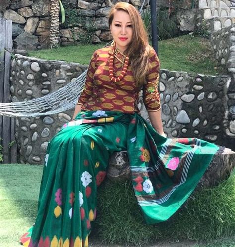 nepali dhaka saree newari dress design cutwork blouse designs fashion