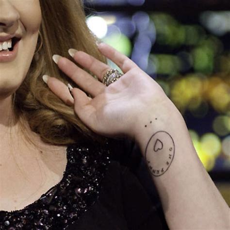Adele One Penny Tattoo Celebrity Tattoos Tattoos Penny Tattoo
