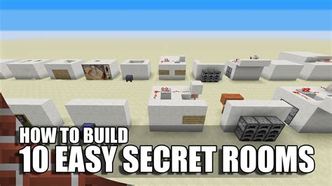 10 Easy Ways To Build Secret Rooms In Minecraft Youtube