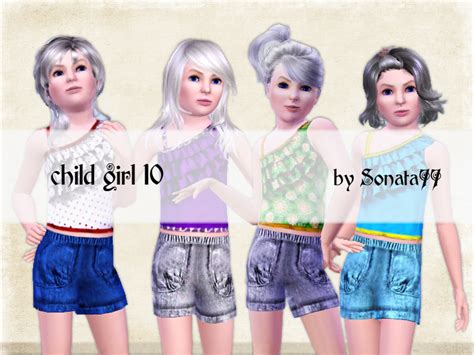 The Sims Resource Sonata77 Child Girl 10