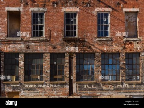 Old Brick Storefront In Midwest City Stock Photo Alamy