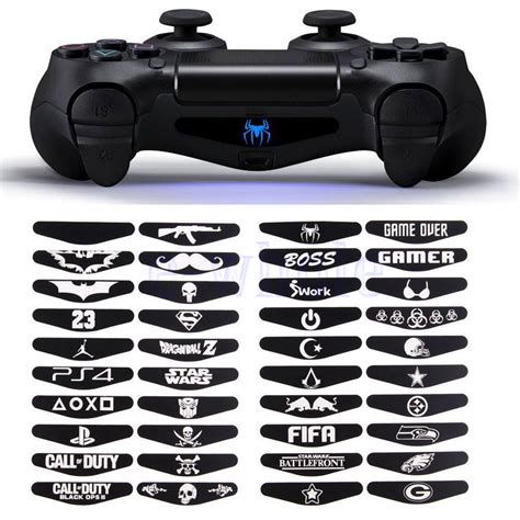 40pcs Led Light Bar Cover Decal Skin Sticker For Playstation 4 Ps4