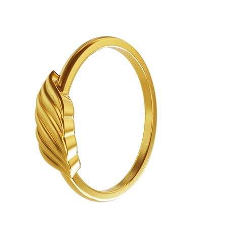 Plain Curve Design Gold Ring 01 08 Spe Goldchennai