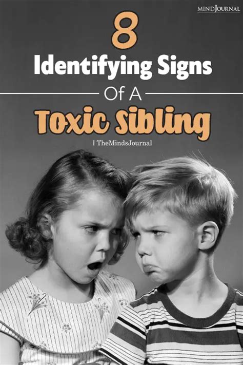 Toxic Sibling Relationships 8 Identifying Signs