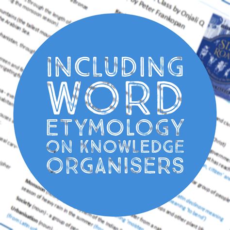 Including Word Etymology On Knowledge Organisers |Aidan ...