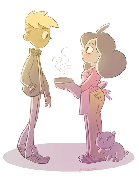 Deckard And Bee From The Awesome Bee And Puppycat Jessdrawz Fat
