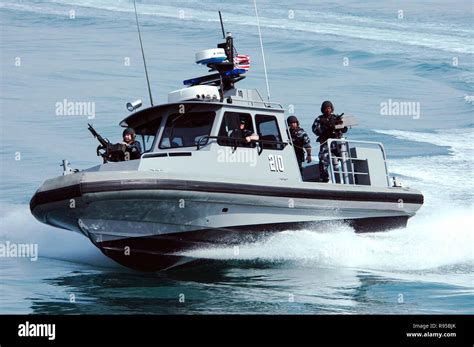 A Patrol Craft From Inshore Boat Unit 24 Makes A Hard Turn To Starboard