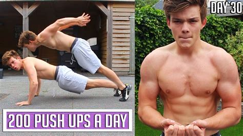 200 Push Ups A Day For 30 Days Challenge Insane Body Results How To