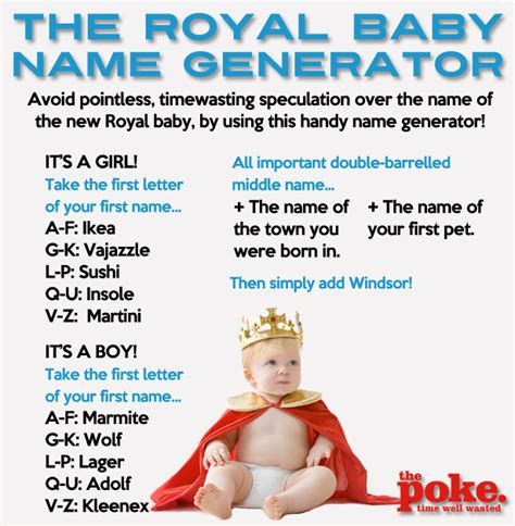 The Royal Baby Name Generator The Poke
