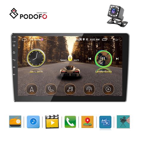 Buy Podofo 2 Din 10 Inch Car Stereo Hd Touch Screen Android Car Mp5