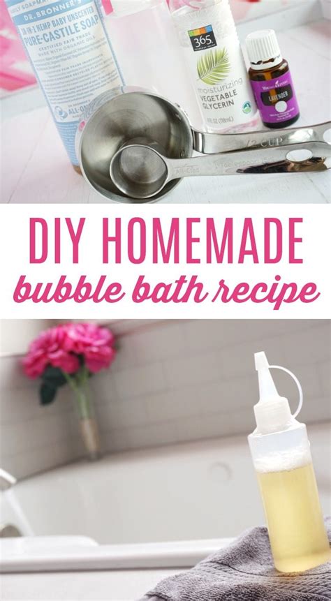 diy homemade bubble bath easy recipe lemon peony