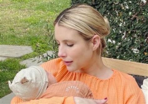Emma Roberts Shares First Look At Newborn Son
