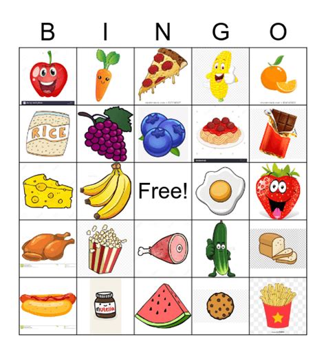 Maybe you would like to learn more about one of these? funny foods Bingo Card