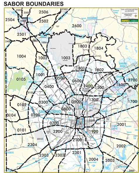 Printable San Antonio Zip Code Map