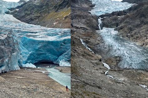 Before And After Photos Of Melting Glaciers Capture Climate Change In Action