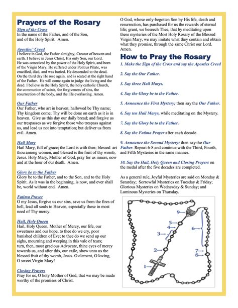 On the crucifix, make the sign of the cross and then pray the apostles' creed. Saint Francis Xavier Parish - How to Pray the Rosary ...