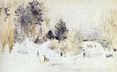 Snowy Landscape Aka Frost 1880 Berthe Morisot