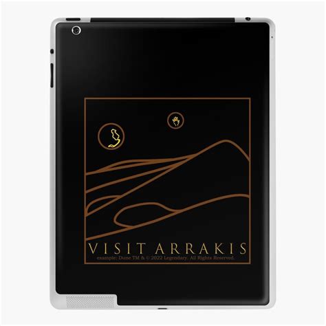 Outline Drawing Visit Arrakis Dune Movie Ipad Case And Skin By Yelena